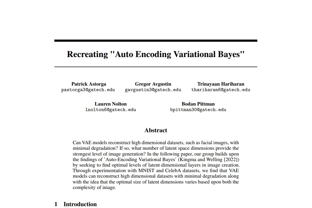 VAE Paper